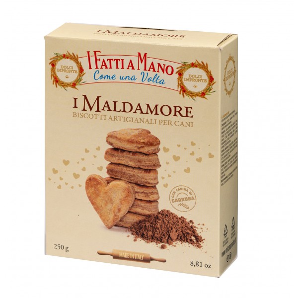 Dolci Impronte - I Maldamore - Confezione 6 Scatole Biscotti - Con Farina di carruba -  250 gr