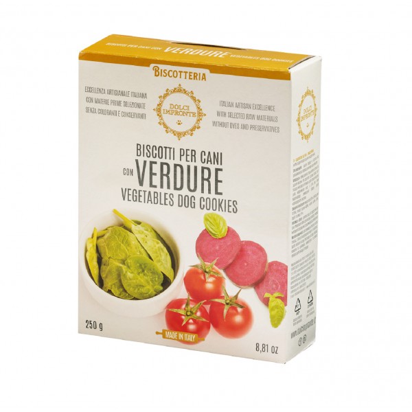 Dolci Impronte - Biscotti alle Verdure - Confezione 6 Scatole  250 gr