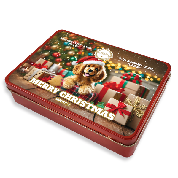Dolci Impronte Single Pack | Red Tin Box Christmas Trees 140g