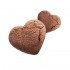 Dolci Impronte - Confezione 3 scatole Baci di Cuore - Biscotti alla Carruba 250 gr