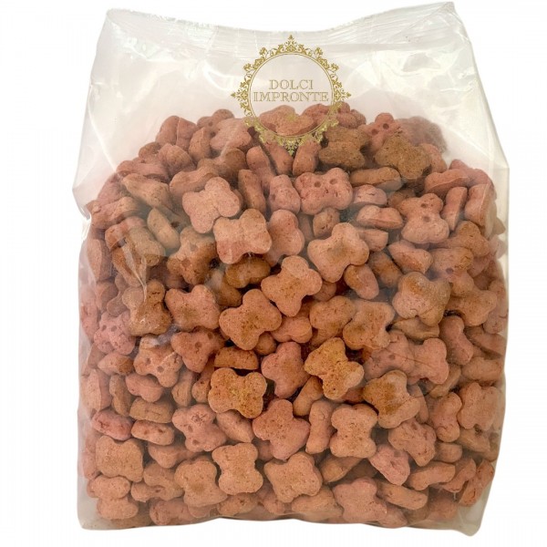 Dolci Impronte - Dog Treats with Medicinal Herbs -  Vitality - Rosehip and Strawberry -Weight 1.2kg