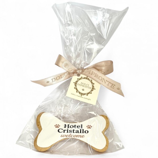 Dolci Impronte – Biscotto Personalizzabile- Osso 34 gr - Confezione 20 pezzi