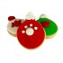 Dolci Impronte Tray | 8 Christmas Balls Red and Green 270g