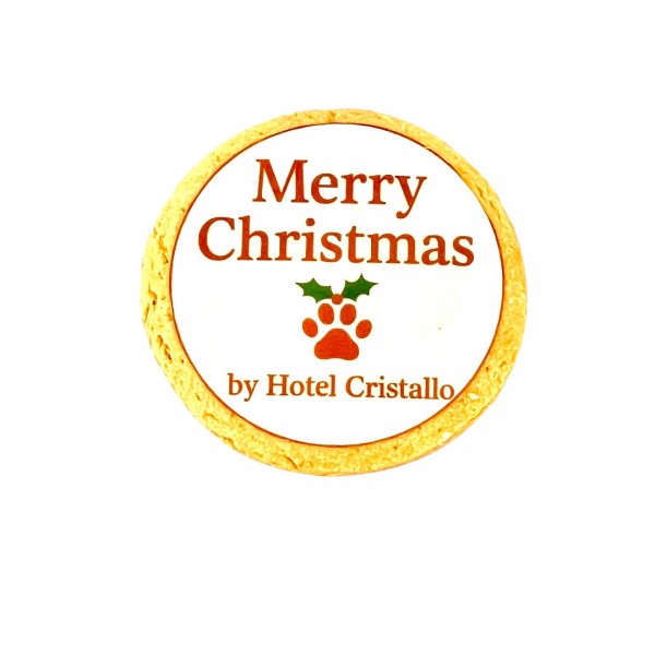 Dolci Impronte – Customizable Decorated Christmas Biscuit – Round 32g – Pack of 10 pieces