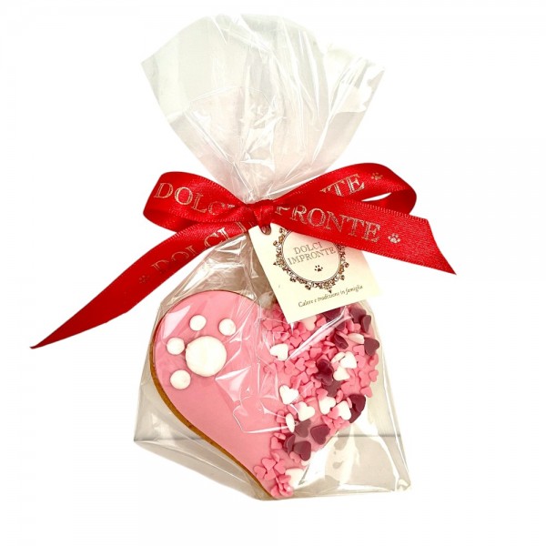 Dolci Impronte | Pack of 3 Pieces – Pink Heart with Little Hearts 52g