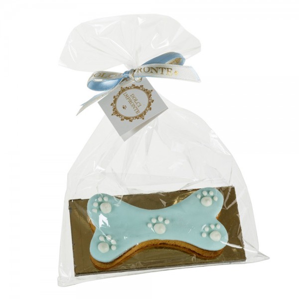 Dolci Impronte | Confezione 3 Sacchetti - Small Bone  Azzurro 40g