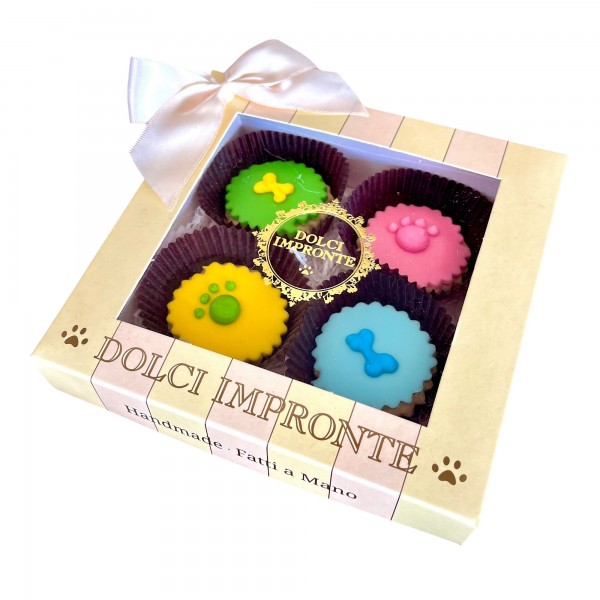Dolci Impronte | Confezione 2 pezzi  Cupcakes in scatola 80gr