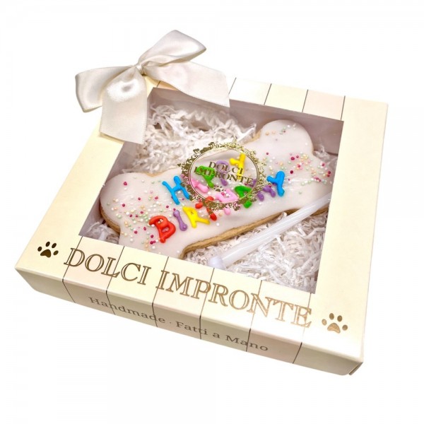 Dolci Impronte | Pack of 2 pieces Funny Happy Birthday Bone – 95 g