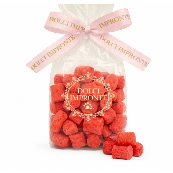 Dolci Impronte | Pack of 8 bags Cookies Strawberry Flavour 140 g