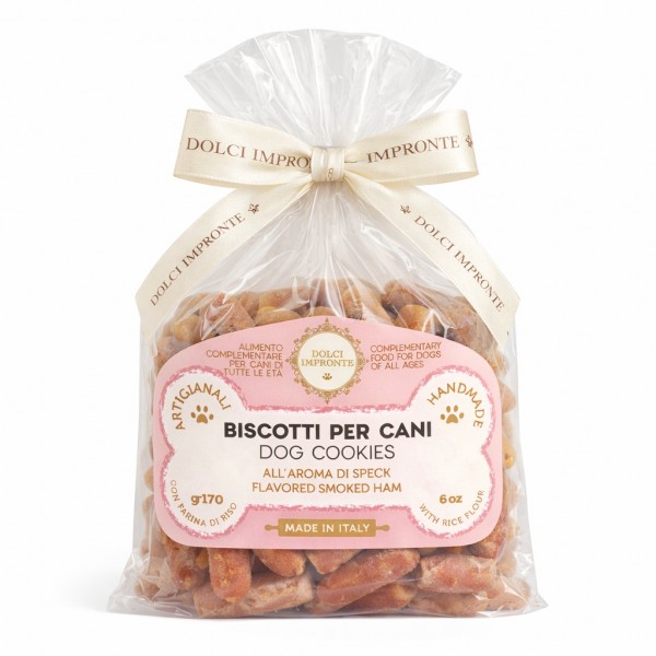 Dolci Impronte | Biscotti Farina Di Riso Aroma Speck 170 gr Confezione 3 sacchetti