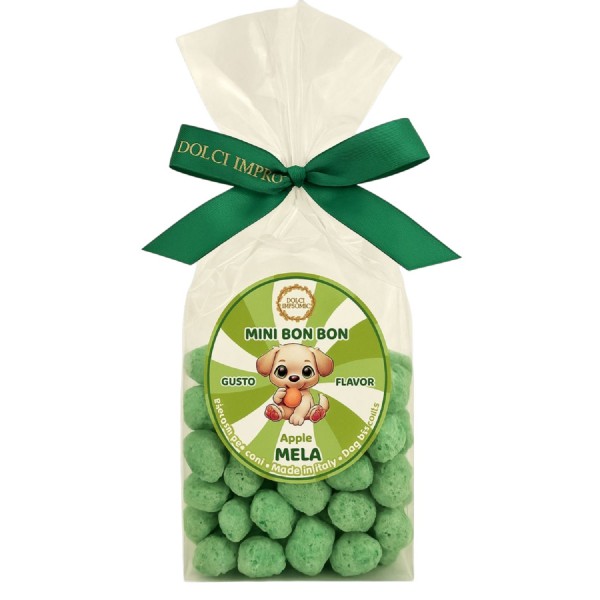 Dolci Impronte | Mini Bonbon Aroma Mela 180g Confezione 3 Sacchetti
