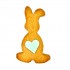 Dolci Impronte | Easter Bunny with Blue Heart 42g Pack 3 bags