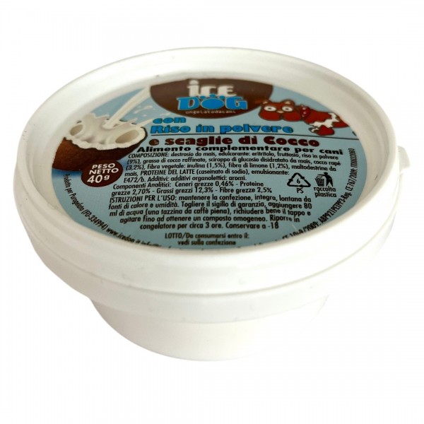 Il Gelato | Riso e Cocco  Facile preparazione  40gr Confezione 15 vaschette