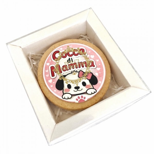 Dolci Impronte | Cocca di Mamma Rosa  Biscotto 30g Confezione 5 Scatole