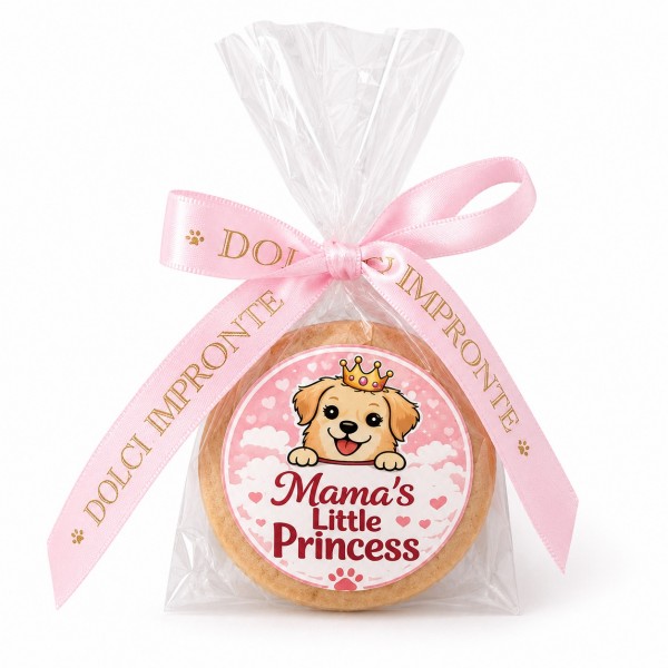 Dolci Impronte |Little Princess Rosa  Biscotto 30g Confezione 5 Sacchetti