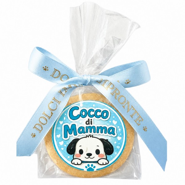 Dolci Impronte | Cocco di Mamma Azzurro Biscotto 30g Confezione 5 Sacchetti