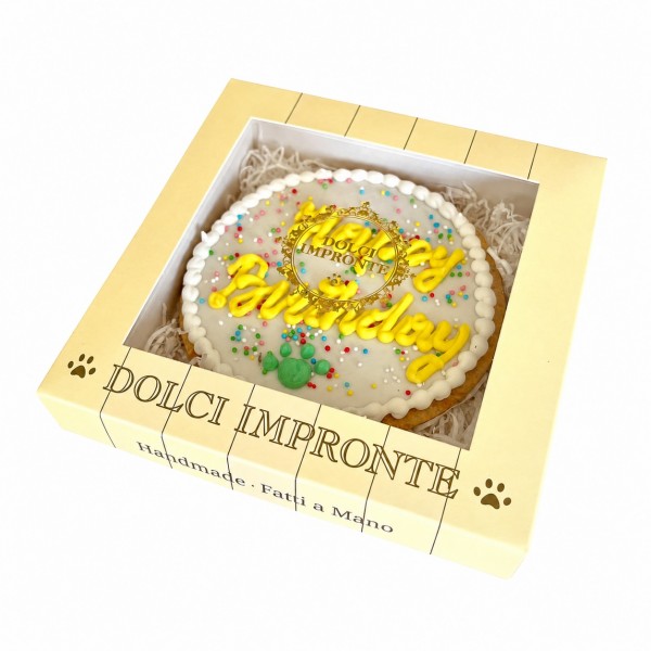 Dolci Impronte | Confezione 2 Pezzi Torta Compleanno Funny Rotonda 115gr