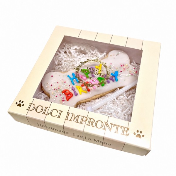 Dolci Impronte | Pack of 2 pieces Funny Happy Birthday Bone – 95 g
