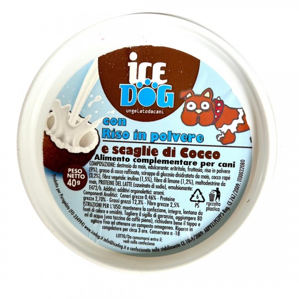 Il Gelato per cani  | Riso e Cocco 40gr