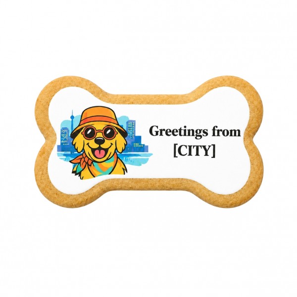 Souvenir City Edition GREETINGS FROM [CITY] - osso - 12 Pezzi