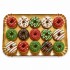 Dolci Impronte Tray | 15 Mini Donuts with Christmas Designs 215 g.