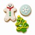 Dolci Impronte | Scatola Regalo Natale Ginger Albero Fiocco 90g 2 Confezioni
