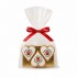 Dolci Impronte | 3 Merry Christmas Hearts with Edible Wafer 85 g. (Pack 3pcs)
