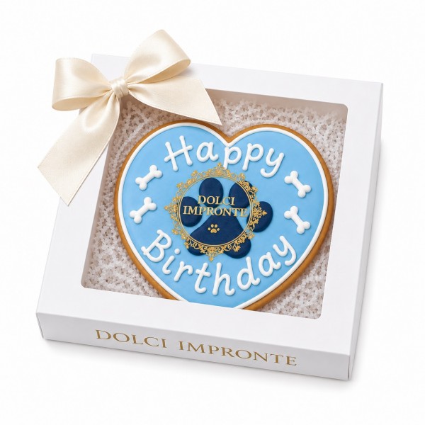Dolci Impronte | Birthday Bone Paw Light Blue 97 g. (Pack 2pcs)  S08