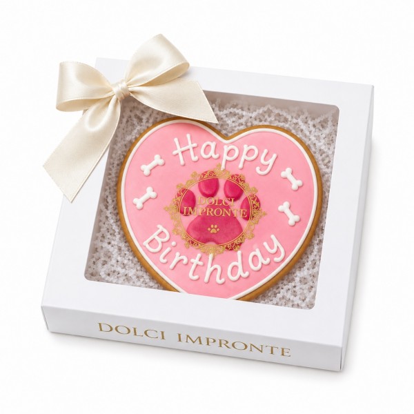 Dolci Impronte | Birthday Bone Paw Pink 97 g.  (Pack 2pcs)   S08