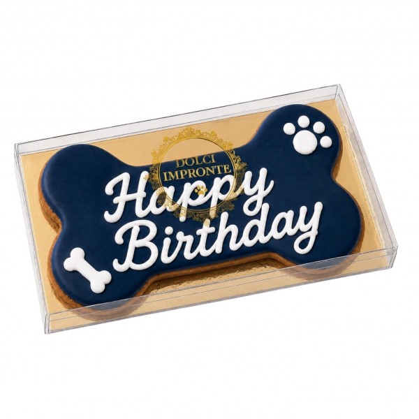 Dolci Impronte | Birthday Bone NAVY Blue – 85 g. (Pack 3pcs)  S9