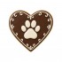 Dolci Impronte | Cofanetto Wengè  Cuore decorato 95 gr 2 Confezioni  S05