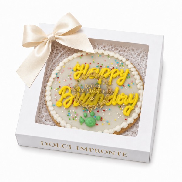 Dolci Impronte |  Torta Compleanno Funny Rotonda 115gr Confezione 2 Pezzi   S08
