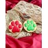 Dolci Impronte 3 packs | Red and Green Paws bag 100g each